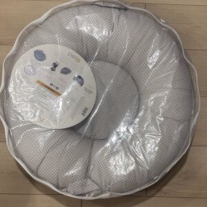 PELLO Gray Polka Dot Cushion SERENITY FLOOR PILLOW Lounger